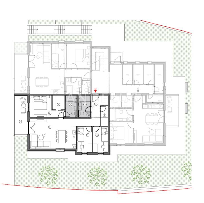 Hrvaška, Solin - Trisobno stanovanje v novogradnji, 92,00 m2, PRODAJA