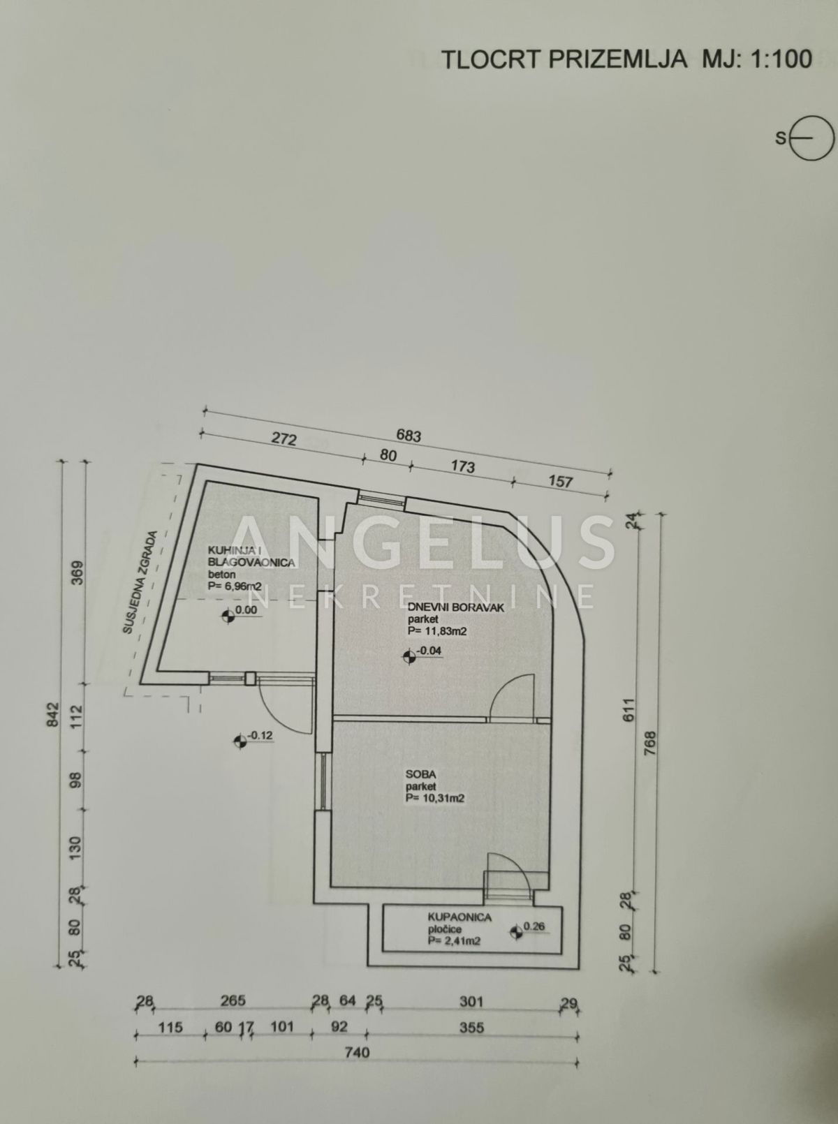 Apartma Varoš, Split, 31,51m2