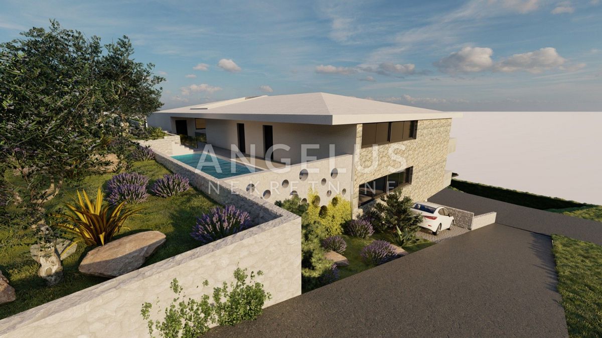 Otok Brač - zazidljivo zemljišče z lokacijskim dovoljenjem, PRVA VRSTA 1200 m2