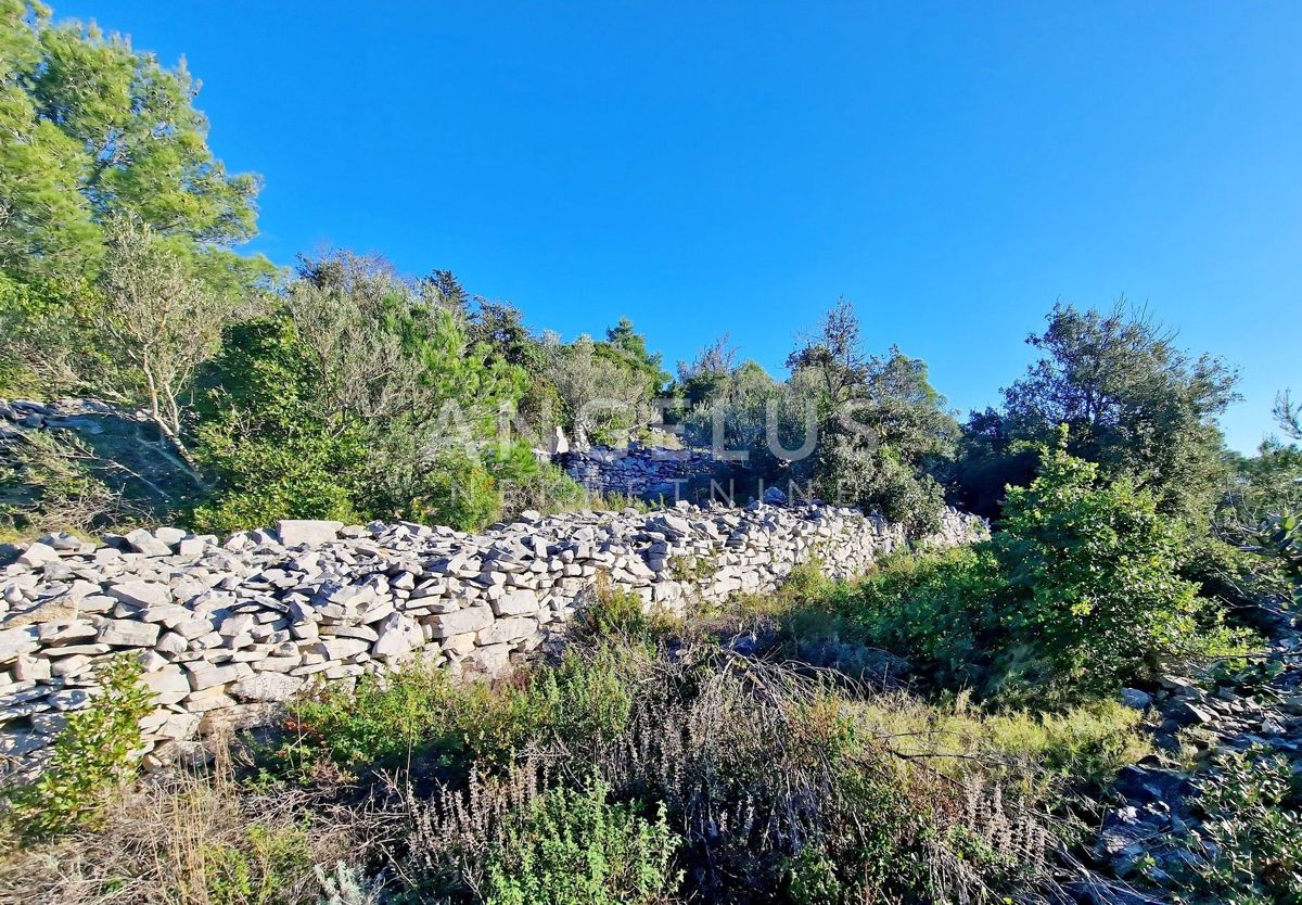 Hrvaška, otok Korčula, Vela luka - gradbeno zemljišče s pogledom na morje - 960 m2