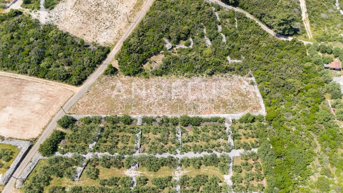 Solta, Necujam - grad. zem. v bližini morja, 1600 m2, PRODAJA