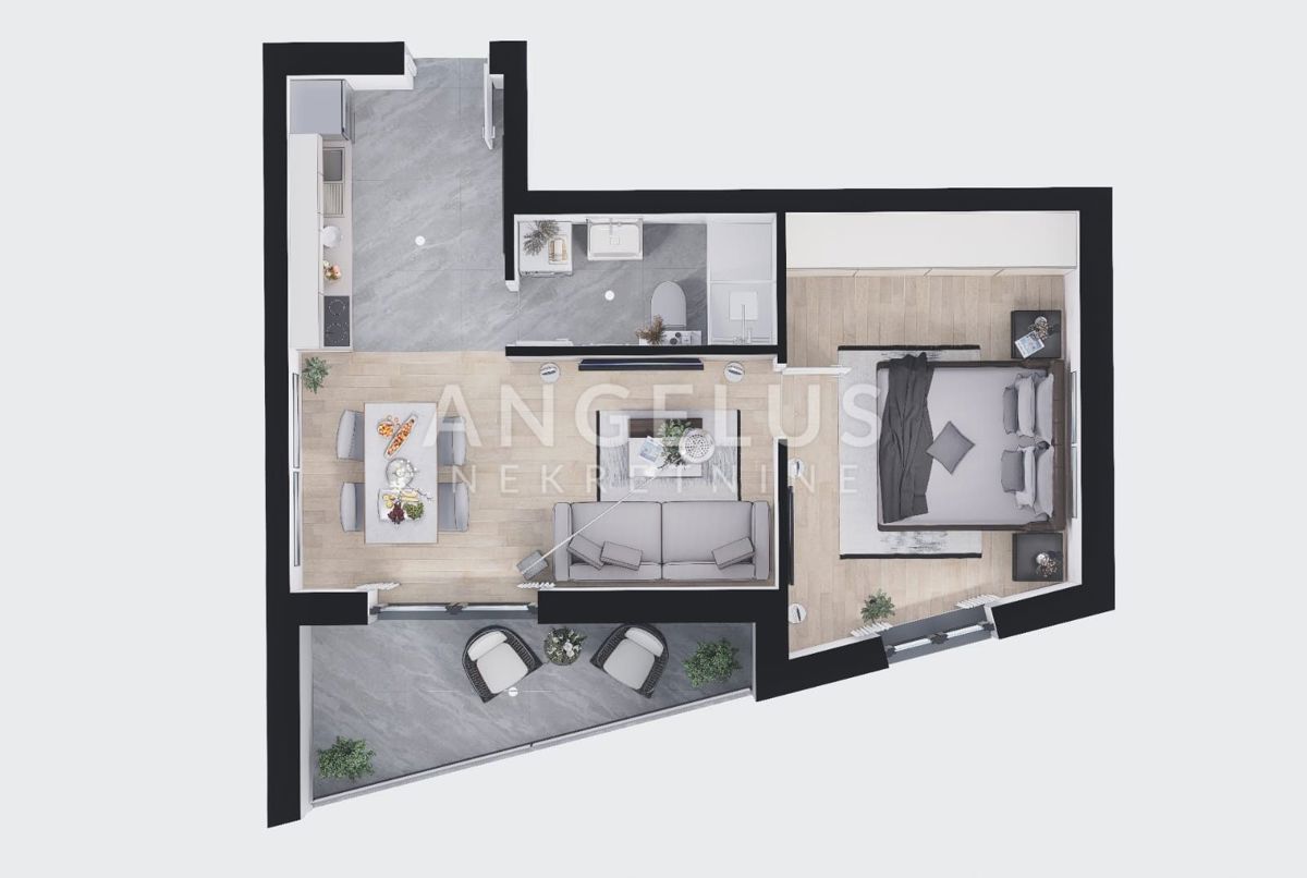 Kaštel Novi - dvosobno stanovanje, novogradnja NAPRODAJ