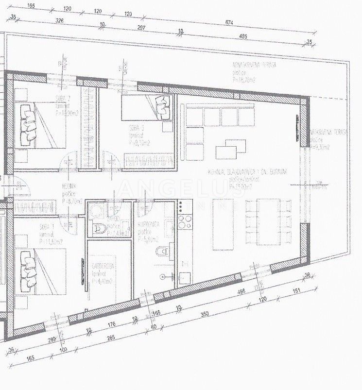 Kaštel Novi - dvosobno stanovanje, novogradnja NAPRODAJ