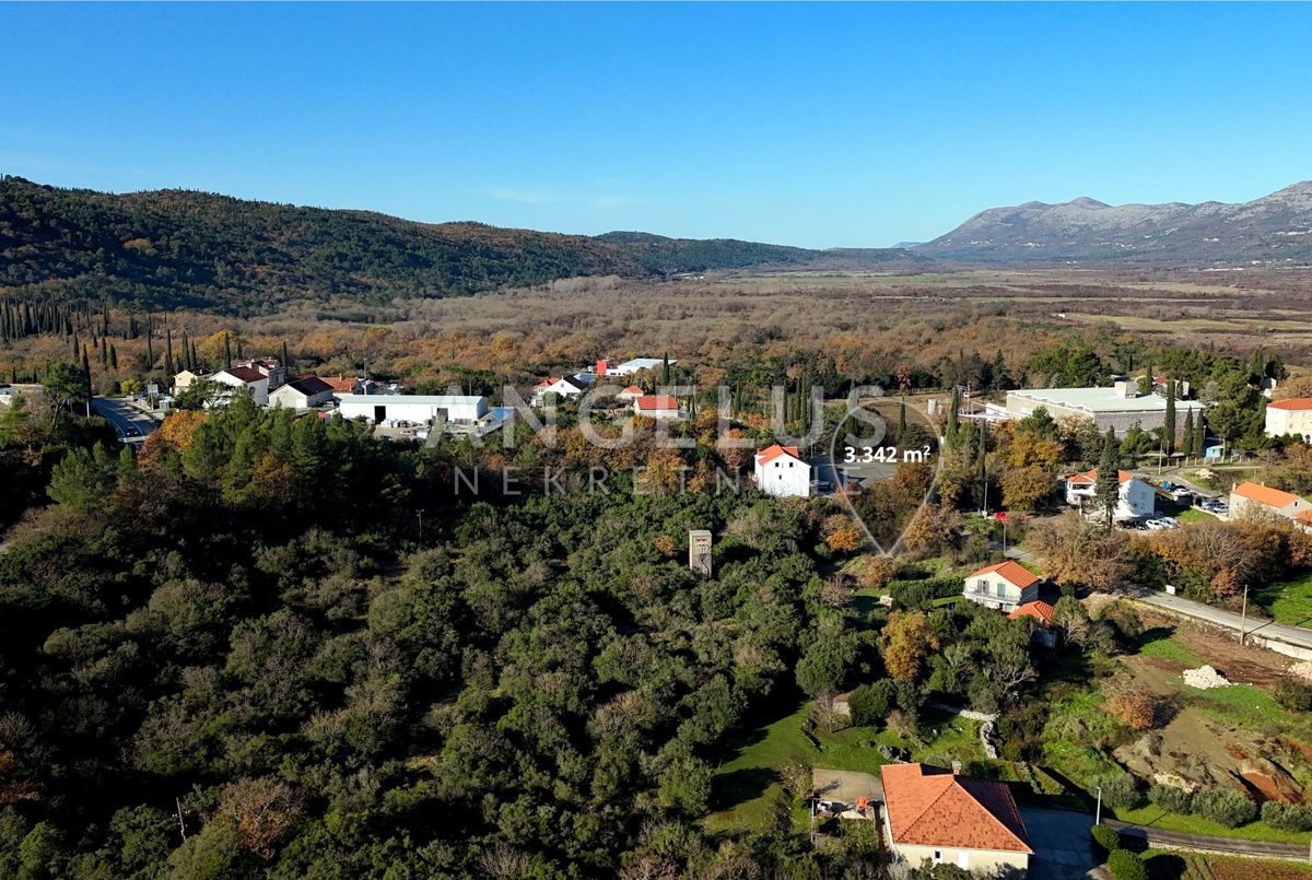 Konavle, Gruda – zazidljivo zemljišče ob glavni cesti, 3.342 m2 – PRODAMO
