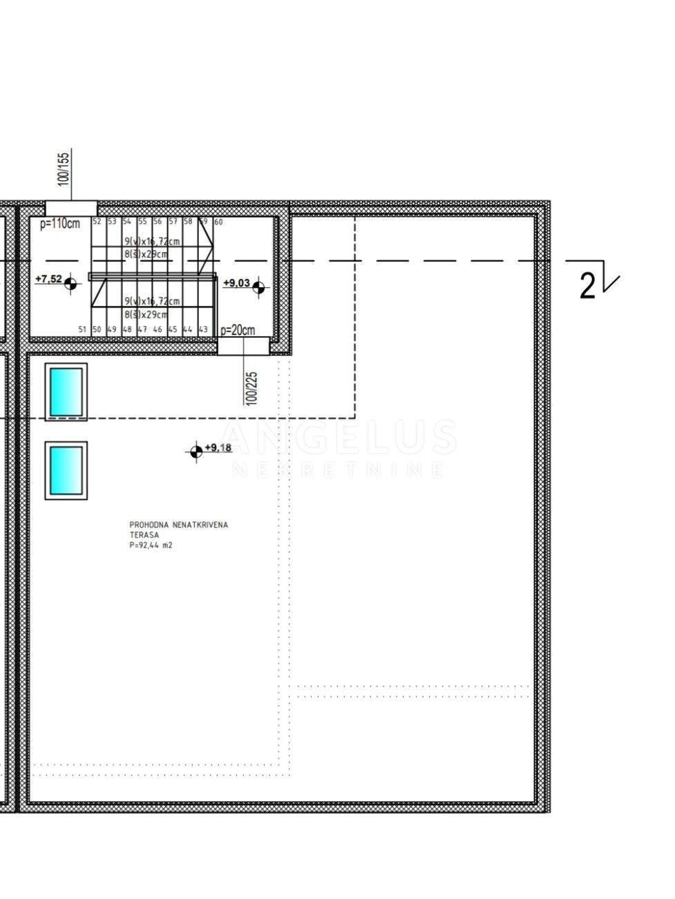 Hrvaška, Kaštel Kambelovac - penthouse, strešna terasa, 2 parkirišče PRODAMO