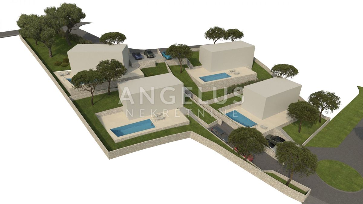 Brač, Milna-grad. zem.s pogledom na morje, 4300m2, PRODAJA