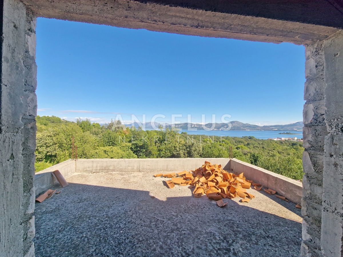 Hrvaška, Pelješac, Sreser, dve hiši za prenovo na odlični lokaciji - pogled na morje, NAPRODAJ