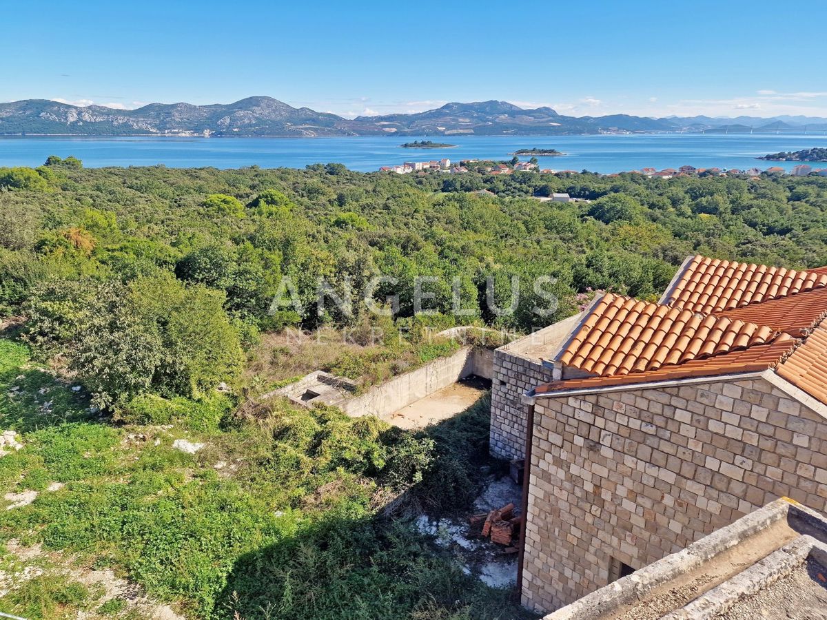 Hrvaška, Pelješac, Sreser, dve hiši za prenovo na odlični lokaciji - pogled na morje, NAPRODAJ