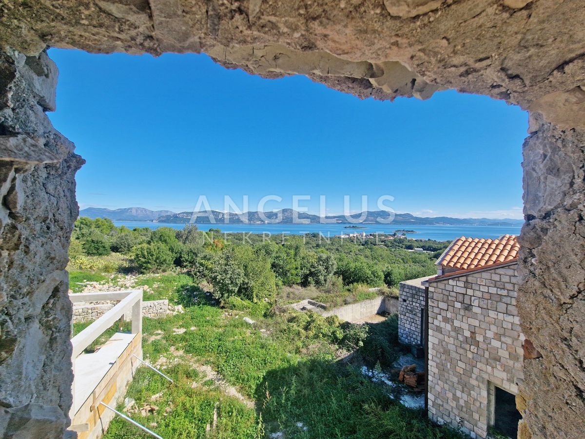 Hrvaška, Pelješac, Sreser, dve hiši za prenovo na odlični lokaciji - pogled na morje, NAPRODAJ