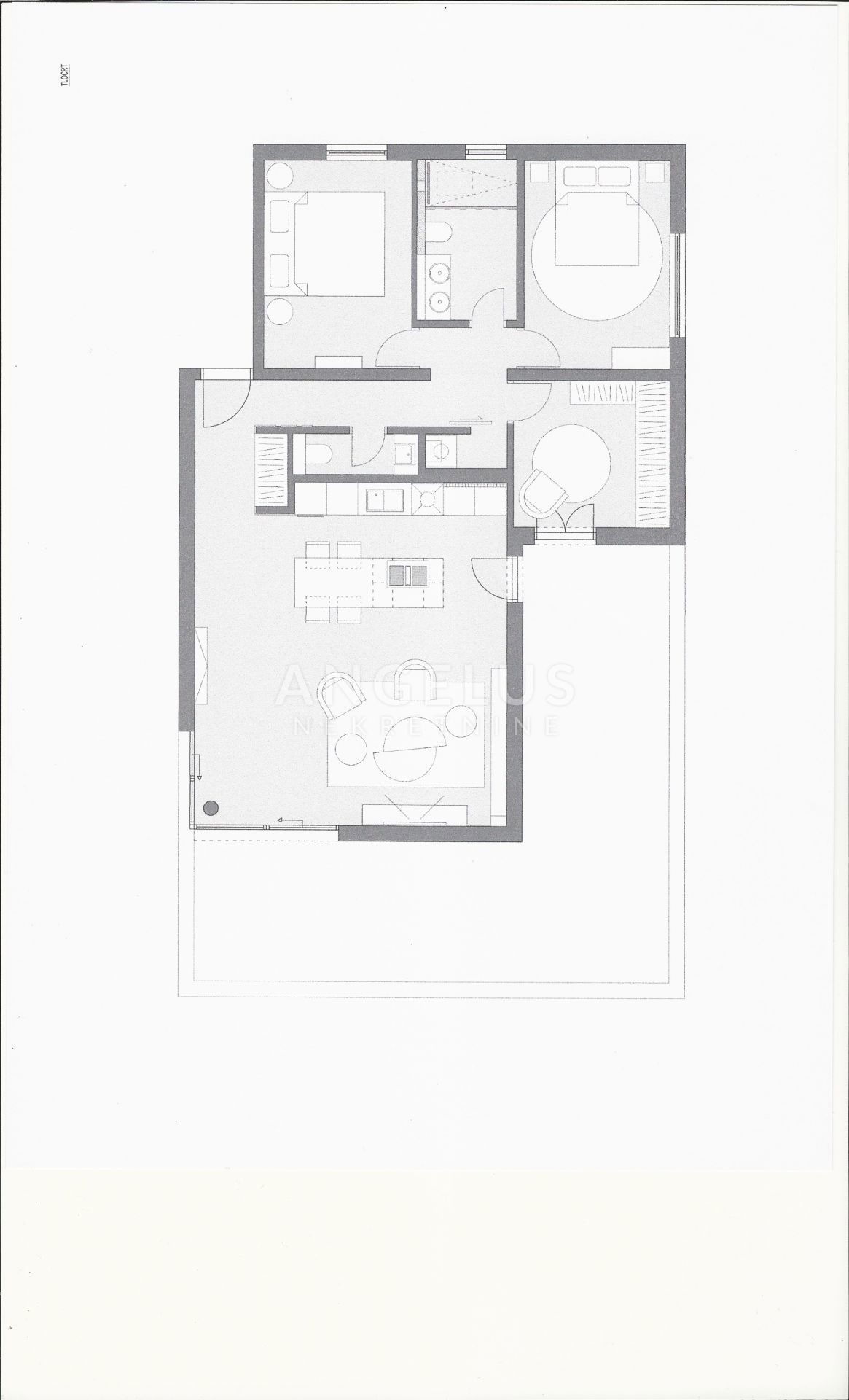 Hrvaška, Podstrana - luksuzno stanovanje s strešno teraso