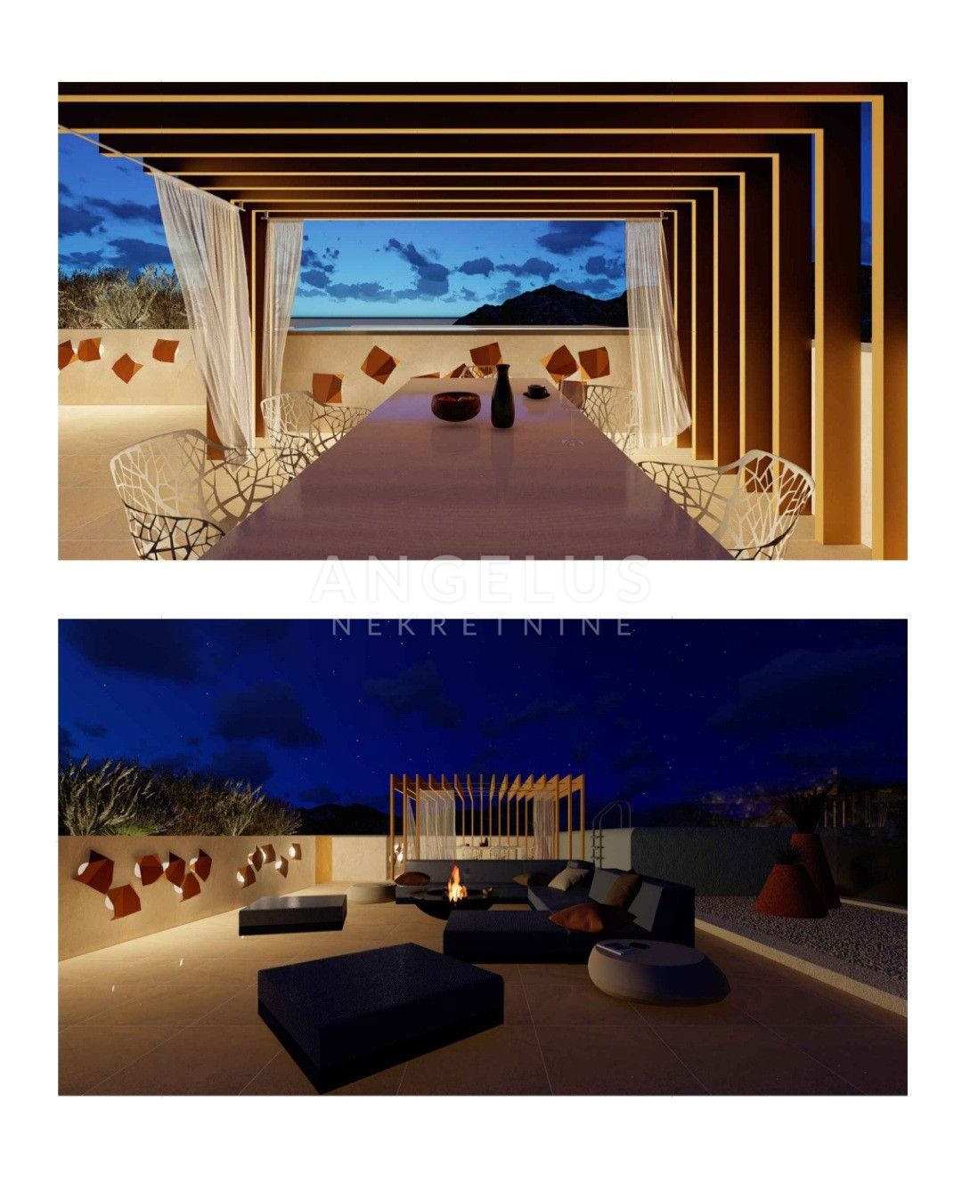 Hrvaška, Podstrana - luksuzno stanovanje s strešno teraso