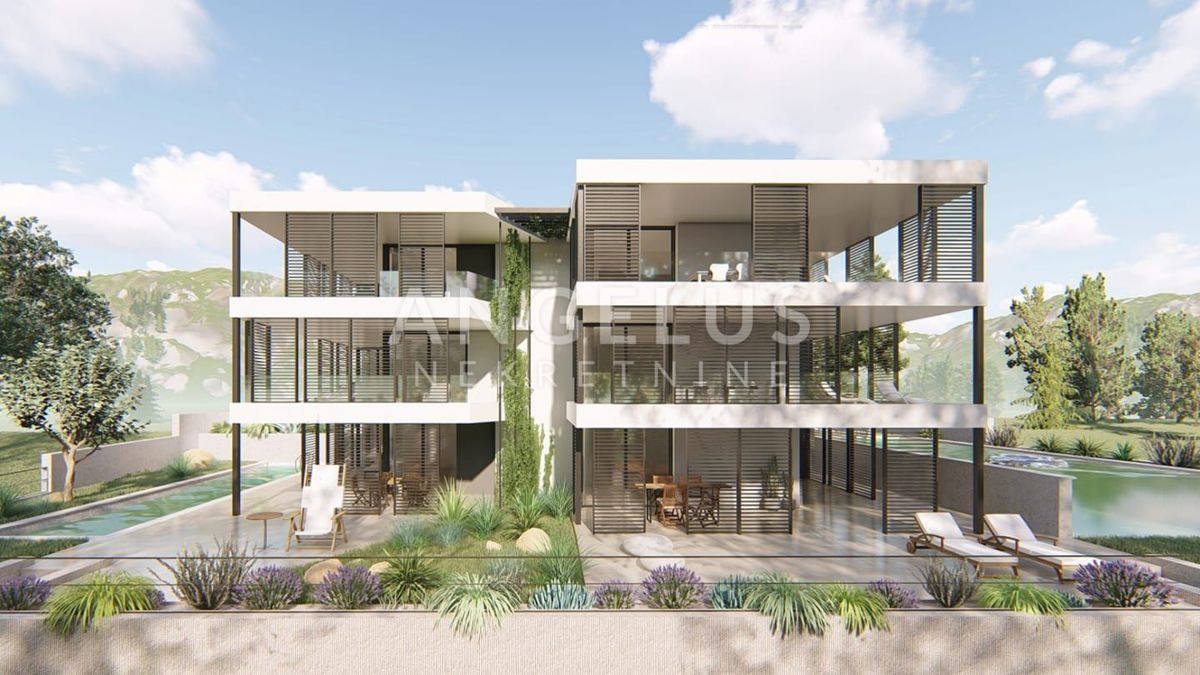 Hrvaška, Podstrana - luksuzno stanovanje s strešno teraso