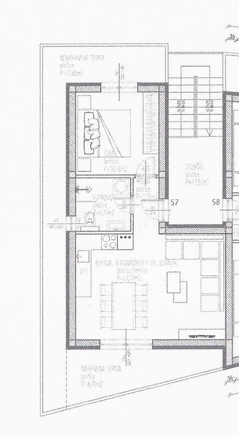 Kaštel Novi - 1sobno stanovanje, novogradnja NAPRODAJ