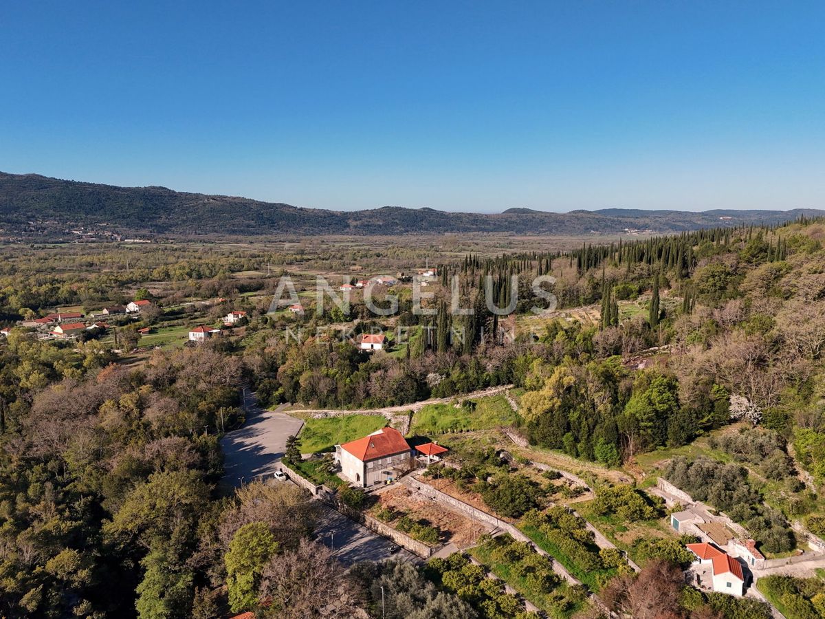 Konavle, Ljuta - gradbeno zemljišče z gradbenim dovoljenjem za vilo z bazenom - PRODAMO