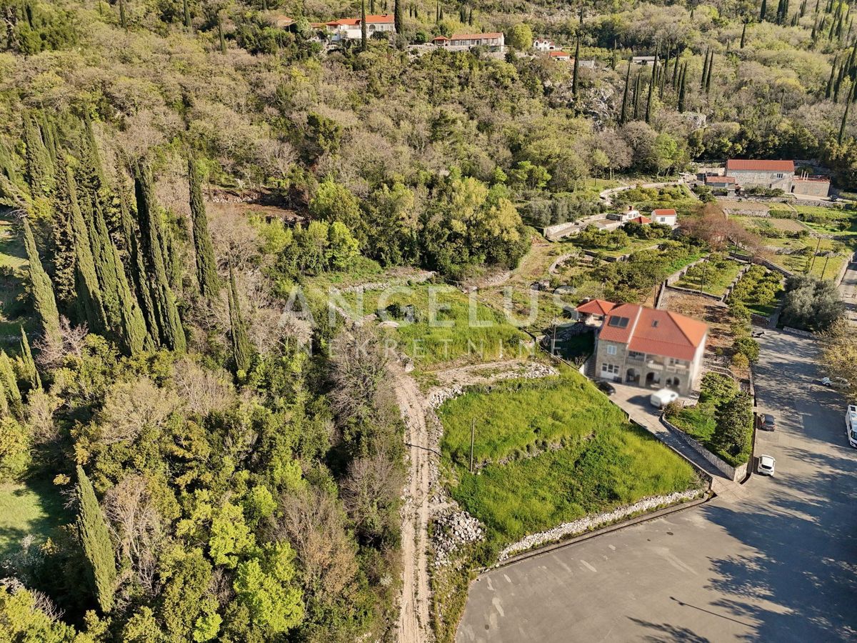 Konavle, Ljuta - gradbeno zemljišče z gradbenim dovoljenjem za vilo z bazenom - PRODAMO