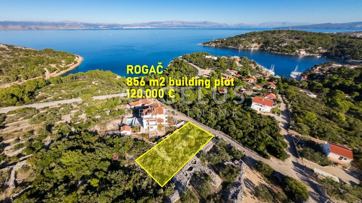 Solta, Rogac - gradbeno zemljišče na mirni lokaciji, PRODAJA