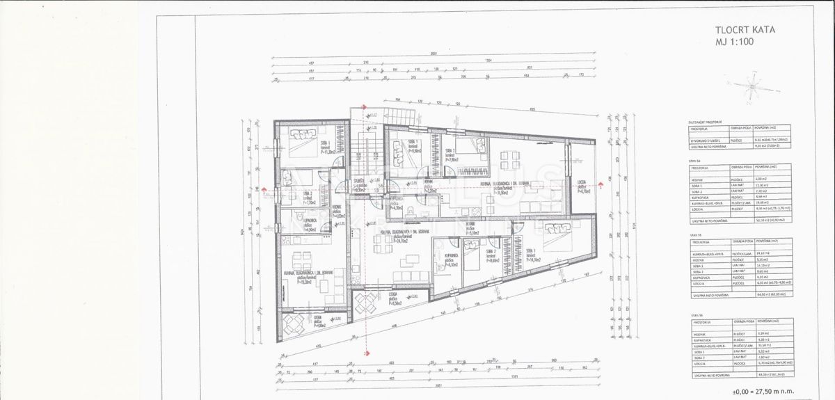 Kaštel Novi - dvosobno stanovanje, novogradnja NAPRODAJ