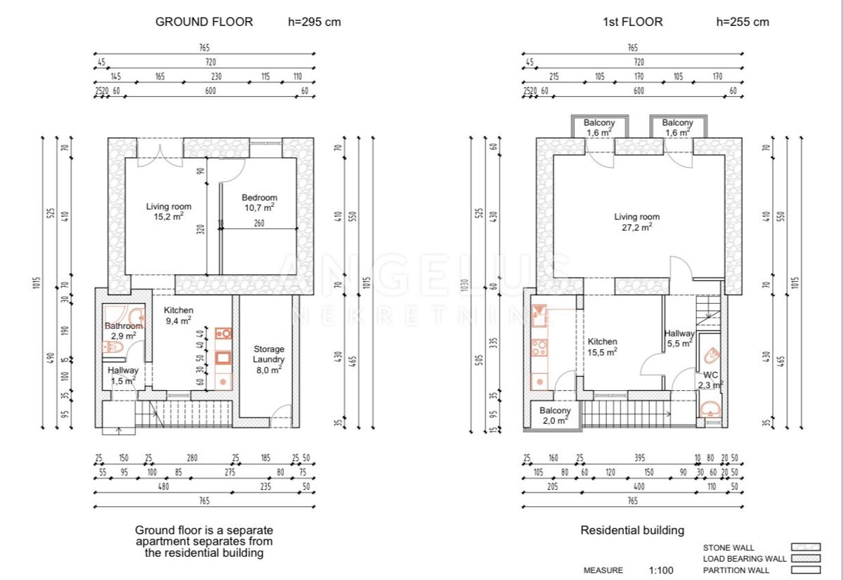 Hrvaška, Kaštel Lukšić - Čudovita kamnita hiša 220 m2, 50 m od morja, NAPRODAJ
